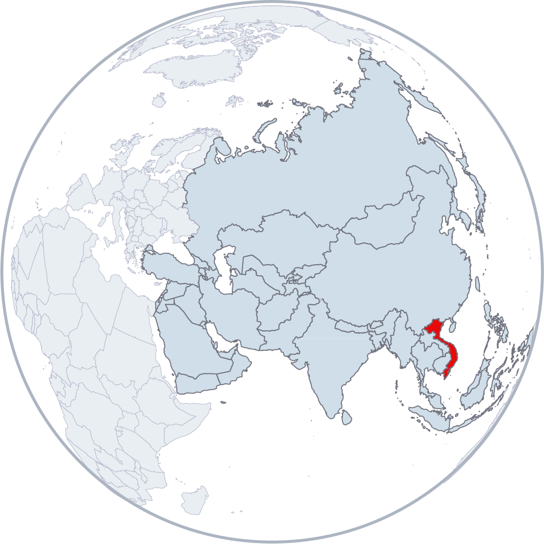 Vietnam Map Glob